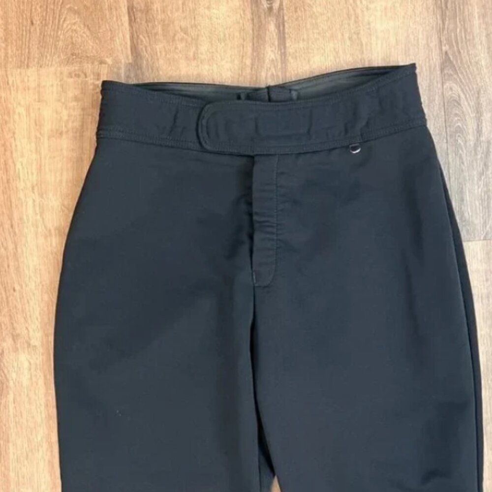 Schoeller VINTAGE Stirrup Ski Pants Insulated Black Women's Wool